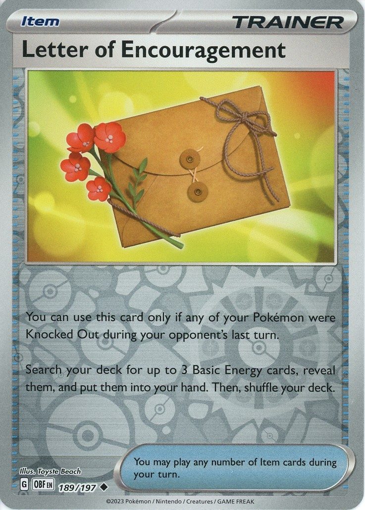 Letter of Encouragement - 189/197 - Reverse