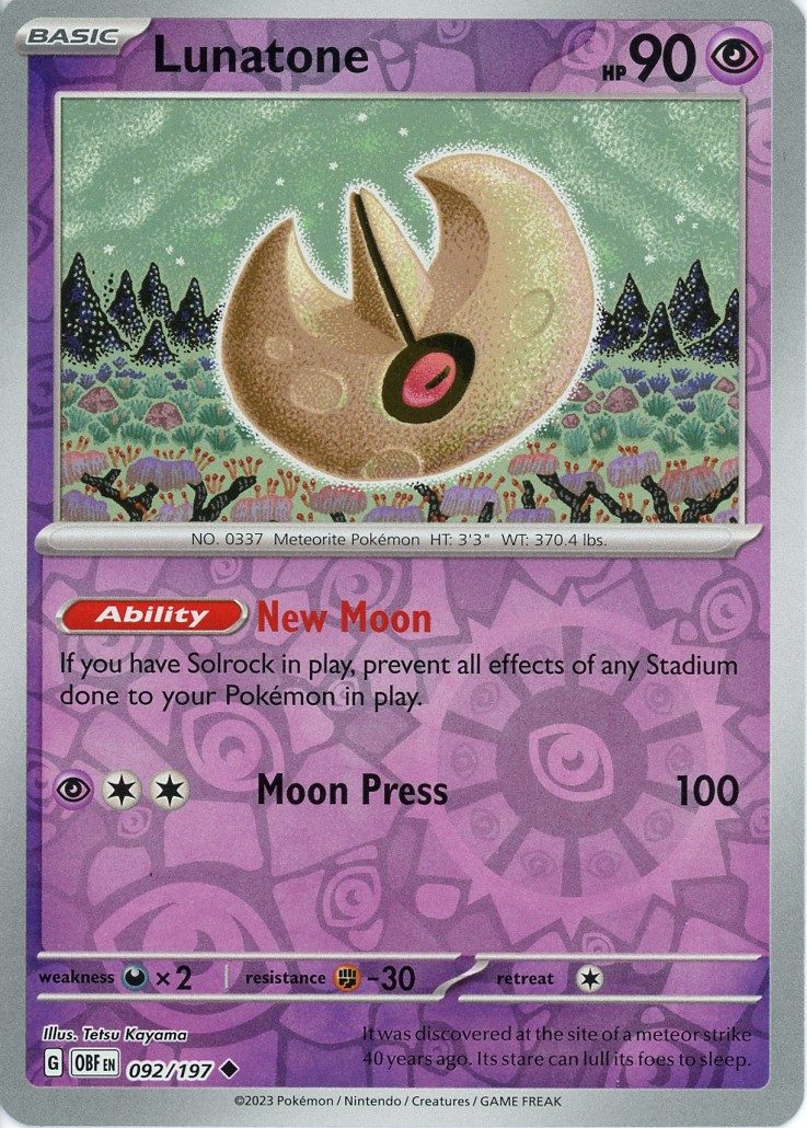 Lunatone – 092/197 – Reverse