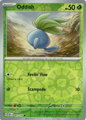 Oddish - 001/197 - Reverse