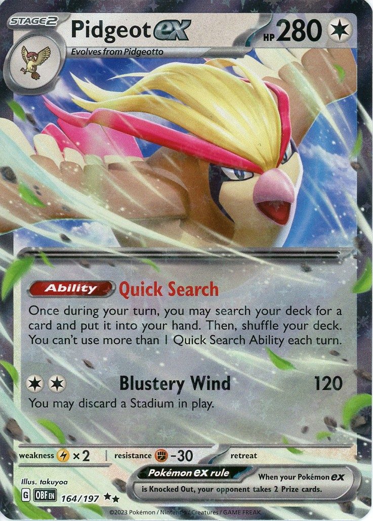 Pidgeot ex - 164/197