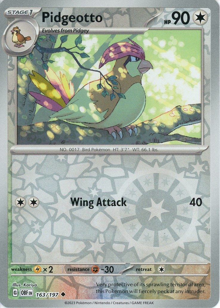 Pidgeotto – 163/197 – Reverse