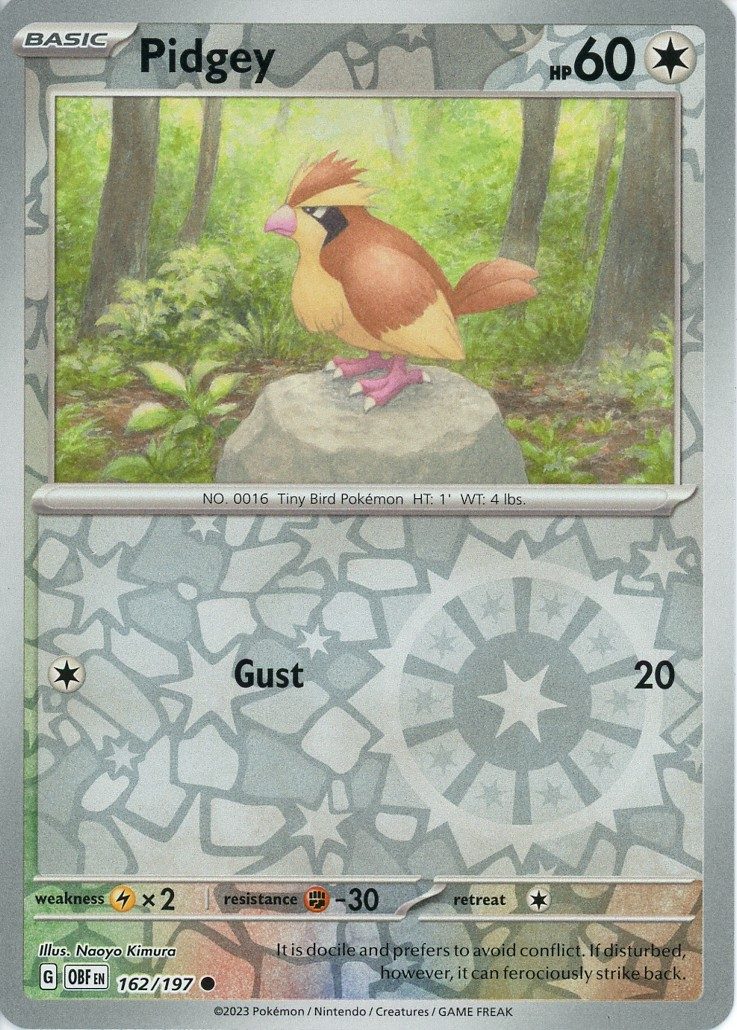 Pidgey – 162/197 – Reverse