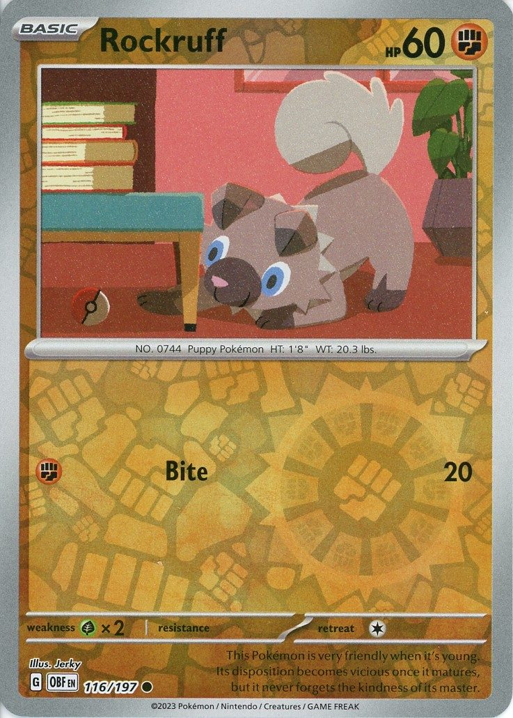 Rockruff – 116/197 – Reverse