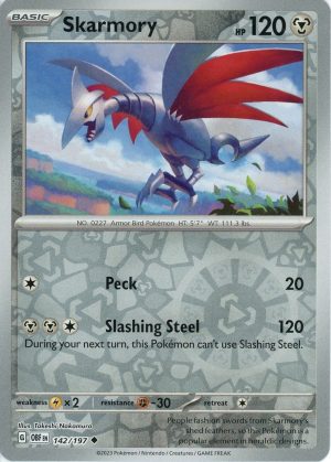 Skarmory - 142/197 - Reverse