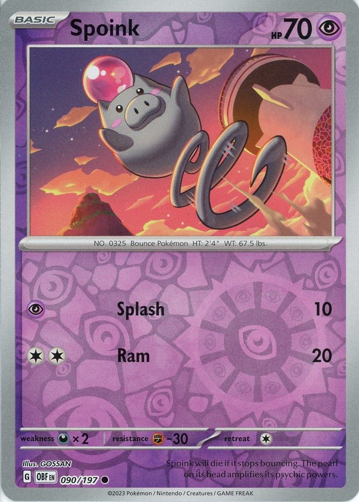 Spoink – 090/197 – Reverse