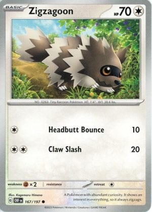 Zigzagoon – 167/197