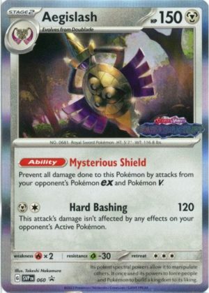 Aegislash - SVP060 (Prerelease) - Pokemon Scarlet & Violet promo