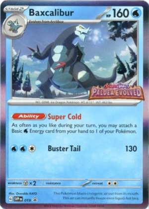 Baxcalibur - SVP019 (Prerelease) - Pokemon Scarlet & Violet promo