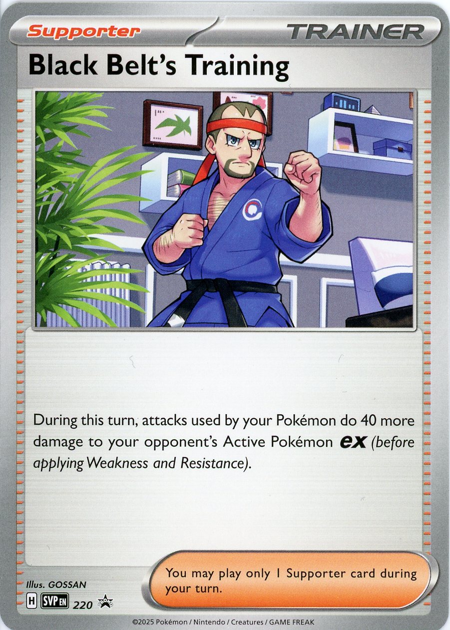 Black Belt's Training - SVP220 - Pokemon Scarlet & Violet promo