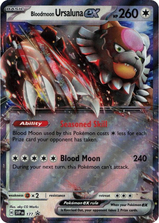 Bloodmoon Ursaluna ex - SVP177 - Pokemon Scarlet & Violet promo