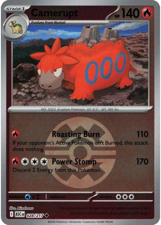 Camerupt - 028/217 - Reverse (Poke Ball)