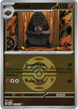 Carkol - 119/217 - Reverse (Poke Ball)