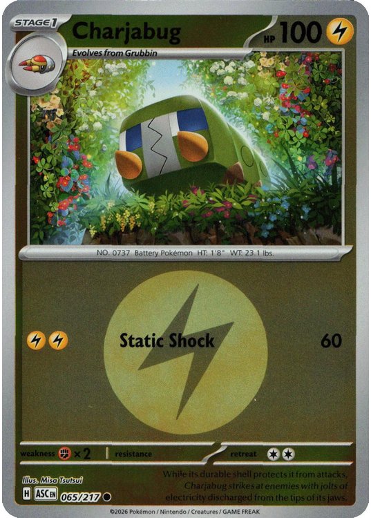 Charjabug – 065/217 – Reverse (Energy Symbol)