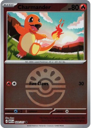 Charmander - 020/217 - Reverse (Poke Ball)