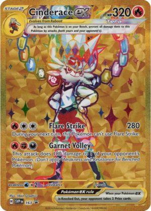 Cinderace ex - SVP163 - Pokemon Scarlet & Violet promo