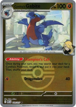 Cynthia's Gabite - 110/217 - Reverse (Poke Ball)