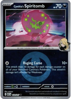 Cynthia's Spiritomb - 133/217 - Reverse (Energy Symbol)