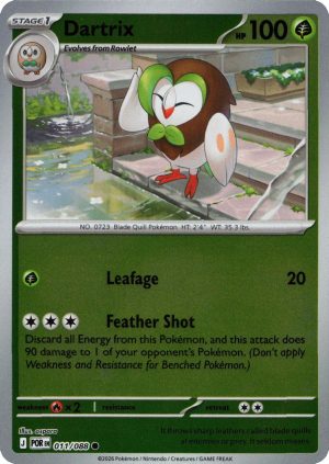 Dartrix - 011/088 - Reverse