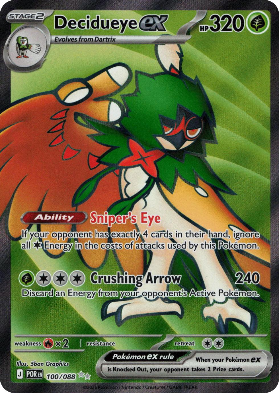 Decidueye ex – 100/088
