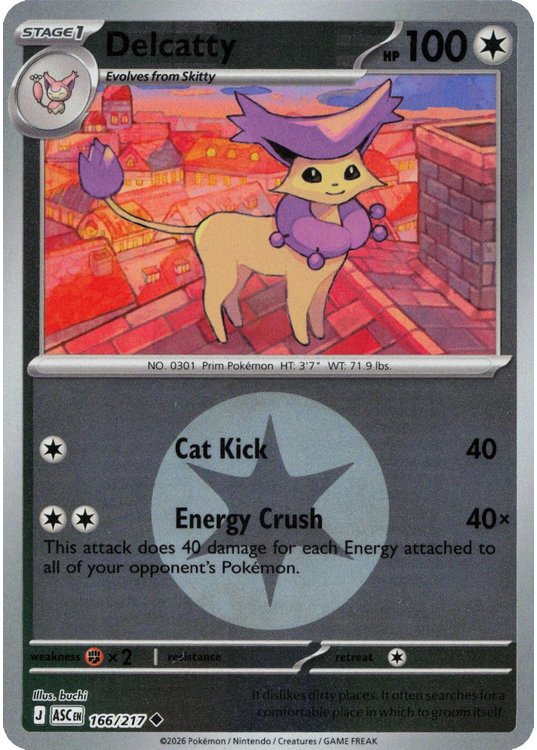 Delcatty – 166/217 – Reverse (Energy Symbol)