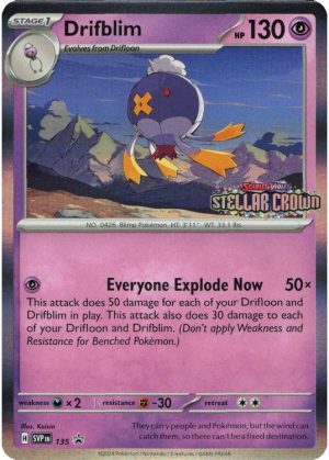 Drifblim - SVP135 (Prerelease) - Pokemon Scarlet & Violet promo