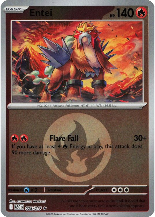 Entei - 025/217 - Reverse (Energy Symbol)