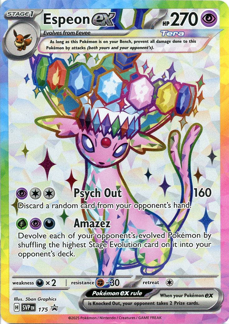 Espeon ex - SVP175 - Pokemon Scarlet & Violet promo