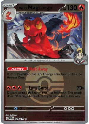 Ethan's Magcargo - 024/217 - Reverse (Poke Ball)