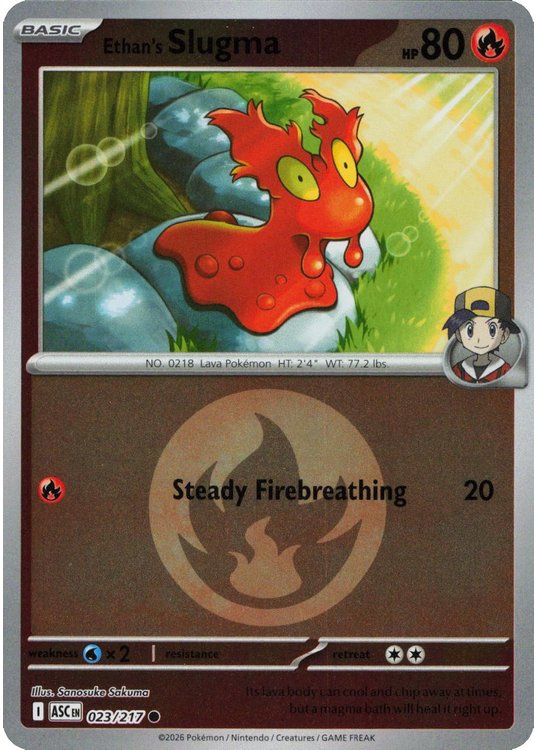 Ethan's Slugma - 023/217 - Reverse (Energy Symbol)