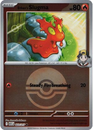 Ethan's Slugma - 023/217 - Reverse (Poke Ball)