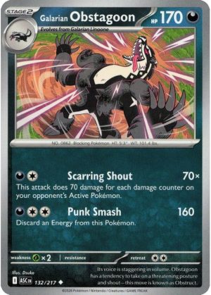 Galarian Obstagoon - 132/217