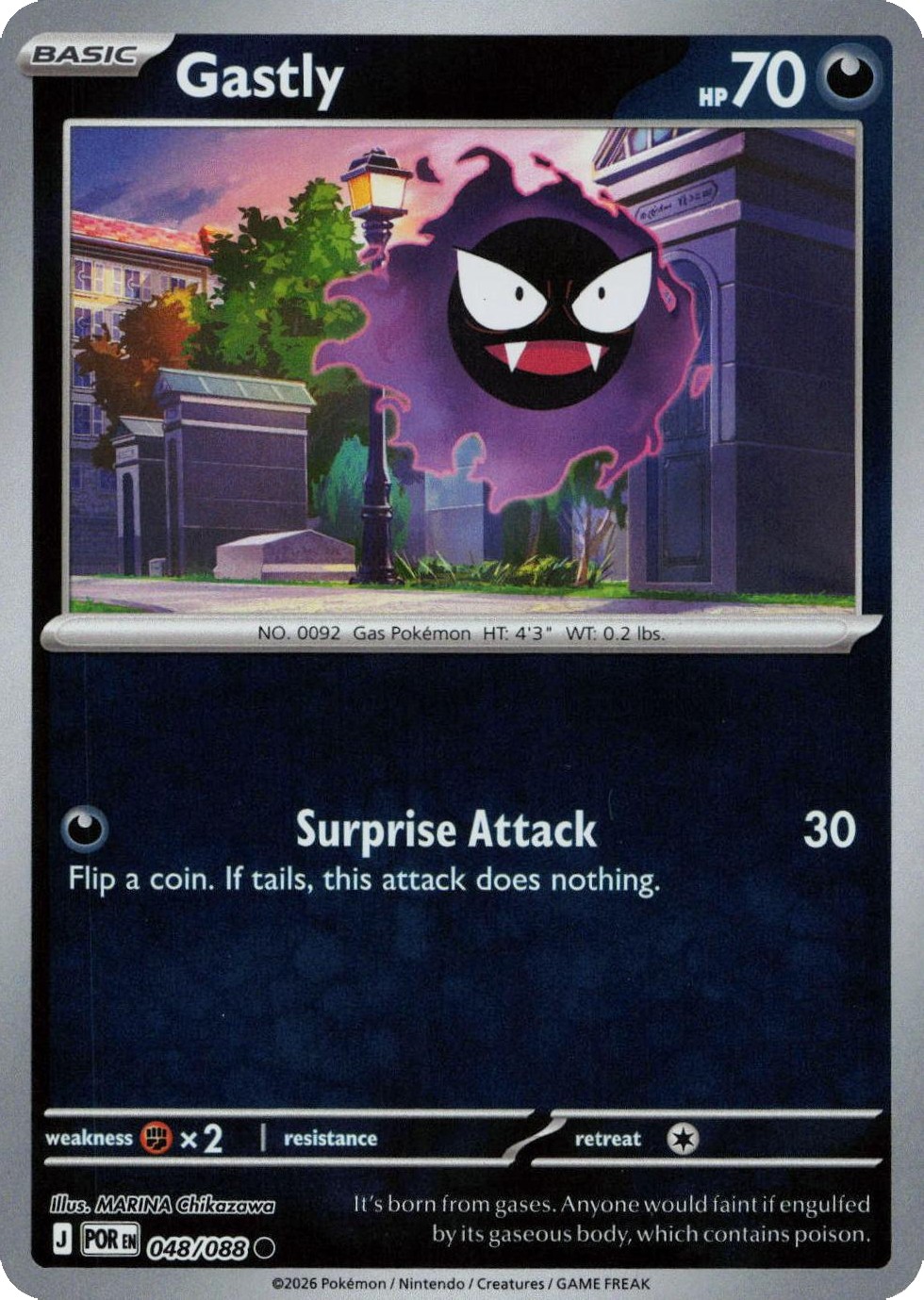 Gastly - 048/088 - Reverse