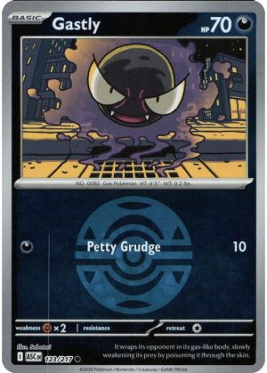 Gastly - 123/217 - Reverse (Poke Ball)