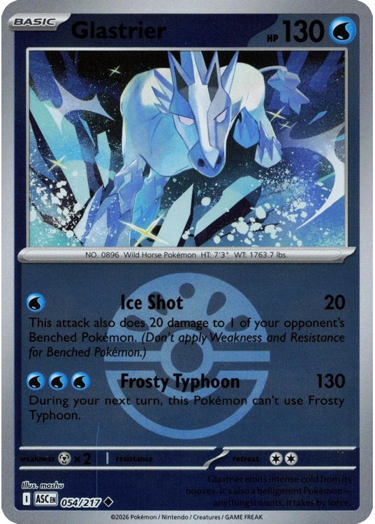 Glastrier - 054/217 - Reverse (Poke Ball)