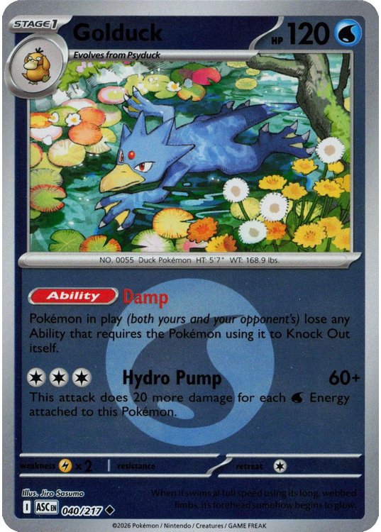 Golduck - 040/217 - Reverse (Energy Symbol)