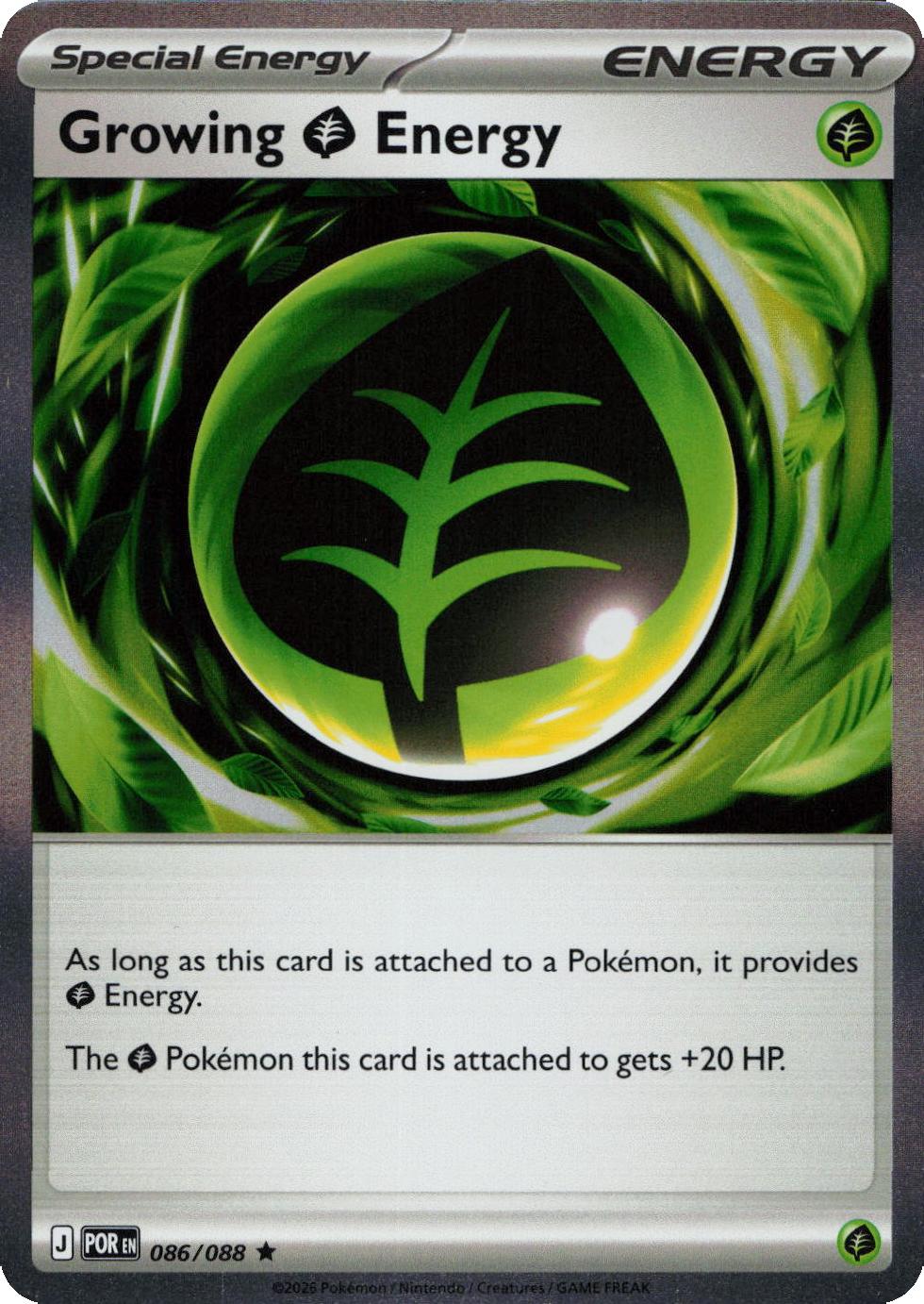Growing Grass Energy - 086/088 (Holo)