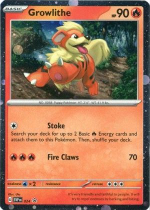 Growlithe - SVP024 - Pokemon Scarlet & Violet promo