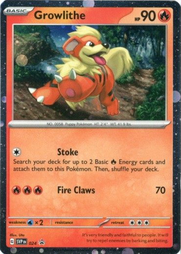 Growlithe - SVP024 - Pokemon Scarlet & Violet promo