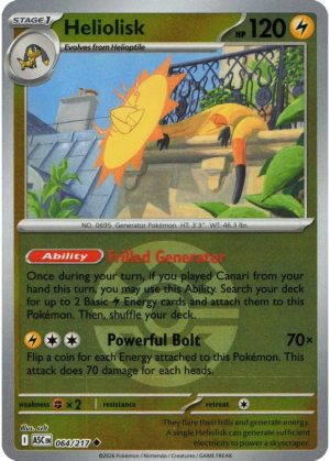Heliolisk - 064/217 - Reverse (Poke Ball)