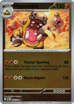 Hippowdon - 040/088 - Reverse
