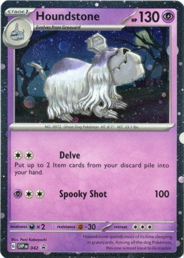 Houndstone - SVP042 - Pokemon Scarlet & Violet promo