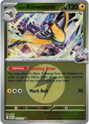 Iono's Kilowattrel - 072/217 - Reverse (Energy Symbol)