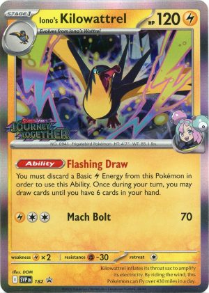 Iono's Kilowattrel - SVP182 (Prerelease) - Pokemon Scarlet & Violet promo