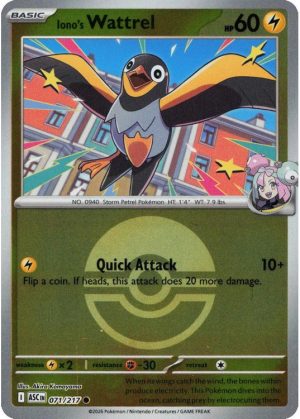 Iono's Wattrel - 071/217 - Reverse (Poke Ball)