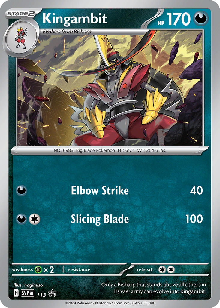 Kinggambit - SVP113 - Pokemon Scarlet & Violet promo