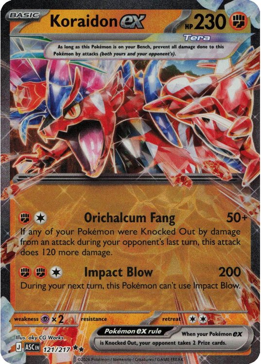 Koraidon ex - 121/217