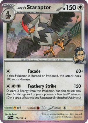 Larry's Staraptor - 170/217 (Holo)