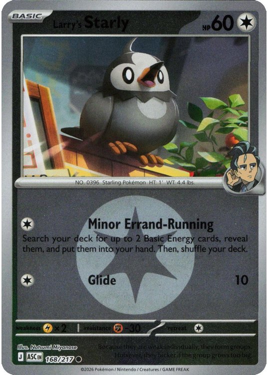 Larry's Starly - 168/217 - Reverse (Energy Symbol)