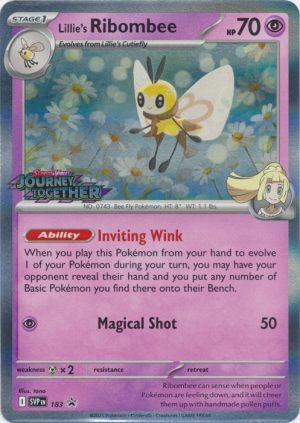 Lillie's Ribombee - SVP183 (Prerelease) - Pokemon Scarlet & Violet promo