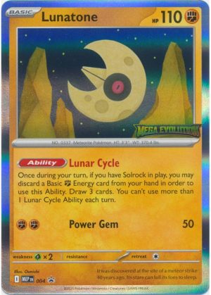 Lunatone - MEP004 (Prerelease) - Pokemon Mega Evolution promo